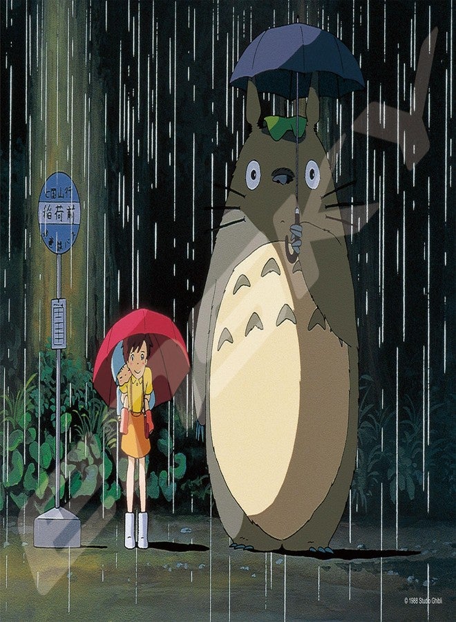 ensky - My Neighbor Totoro - Rainy Bus Stop, Studio Ghibli via Bandai Official Merchandise 108 Piece Jigsaw Puzzle